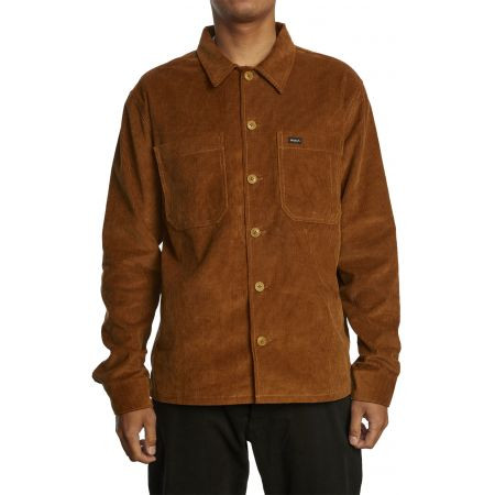 Košile Rvca Americana Corduroy Overshirt - Hnědá - Xl