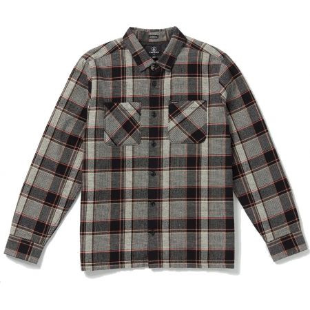 Košile Volcom Brickstone Lined Flannel L - Šedá - M