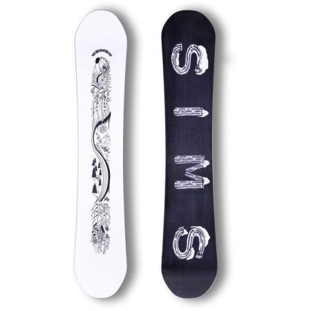 Snowboard Sims The Day White - Bílá - 156