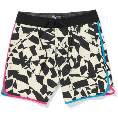 Plavky Volcom Lido Print Scallop Mod 19 - Černá - 32