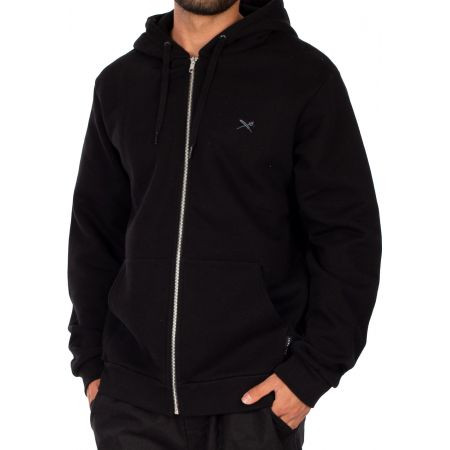 Mikina Iriedaily Mini Flag 2 Zip Hood - Černá - M