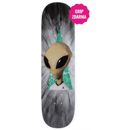 Sk8 Deska Alien Visitor Reality Plexi La - Šedá - 8.5