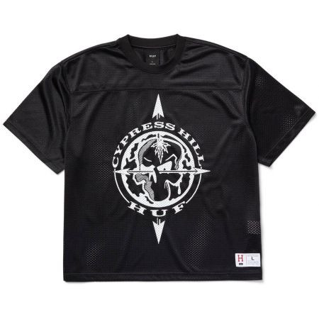 Triko Huf X Cypres Hill Compass Mesh Jer - Černá - L