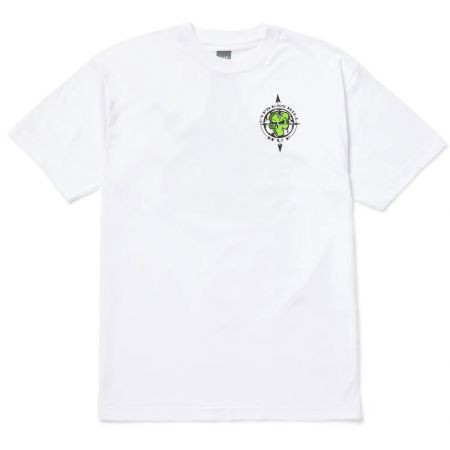 Triko Huf X Cypres Hill Cypress Triangle - Bílá - M