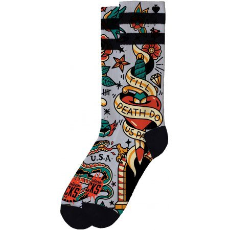 Ponožky American Socks Till Death Do Us  - Šedá - S/M