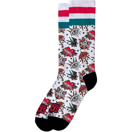 Ponožky American Socks Love Hurts - Bílá - L/Xl