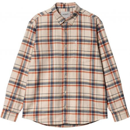 Košile Carhartt Wip Swenson L/S - Béžová - L
