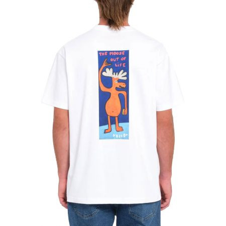 Triko Volcom Olivmoose S/S - Bílá - Xxl