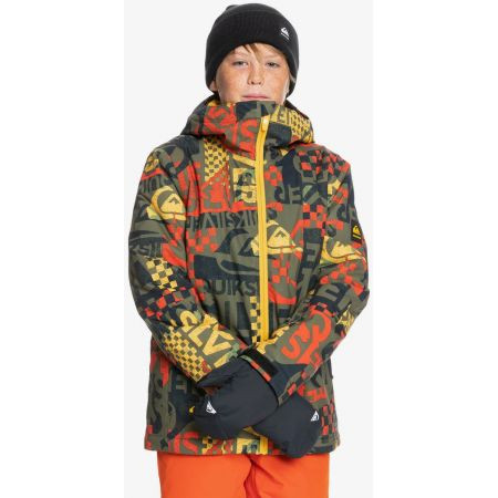 Bunda Quiksilver Mission Printed Kids - Zelená - S