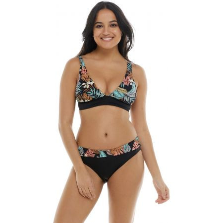 Plavky Skye Manaus Mid Waist Foldover Bo - Černá - S