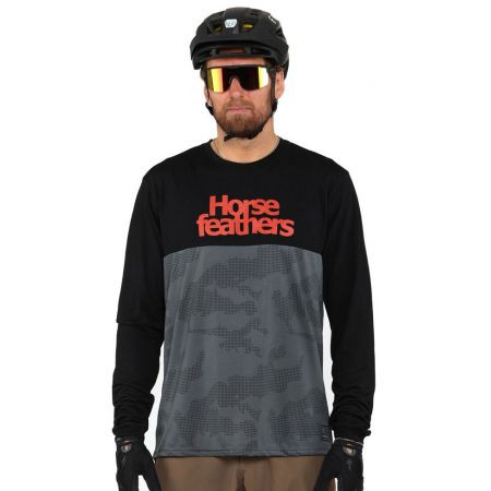 Triko Horsefeathers Fury L/S - Šedá - Xxl