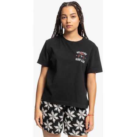 Triko Quiksilver 86 Crop S/S Wms - Černá - Xl