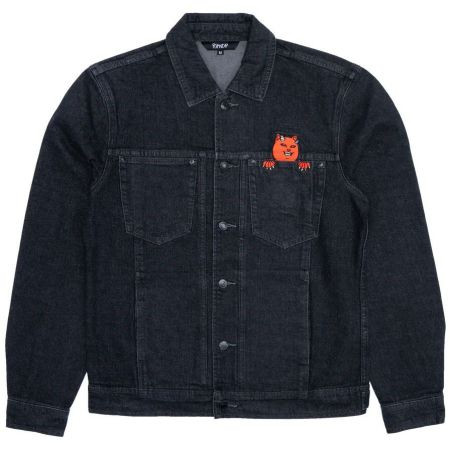 Bunda Ripndip Devils Work Denim - Černá - Xl