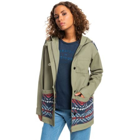 Bunda Roxy Caught Inside - Zelená - Xs