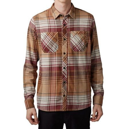 Košile Fox Turnouts Utility Flannel - Hnědá - L