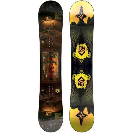 Snowboard Gnu Finest - Hnědá - 157