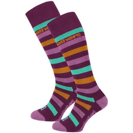 Ponožky Snb Horsefeathers Strid Wms - Vínová - 5/7