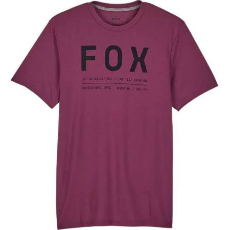 Triko Fox Non Stop Tech S/S - Vínová - M