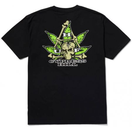 Triko Huf X Cypres Hill Cypress Triangle - Černá - L