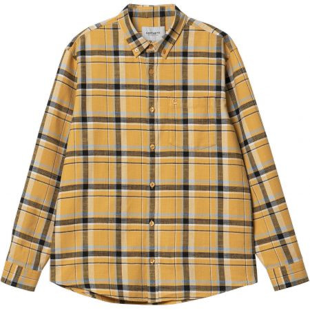 Košile Carhartt Wip Swenson L/S - Žlutá - Xl