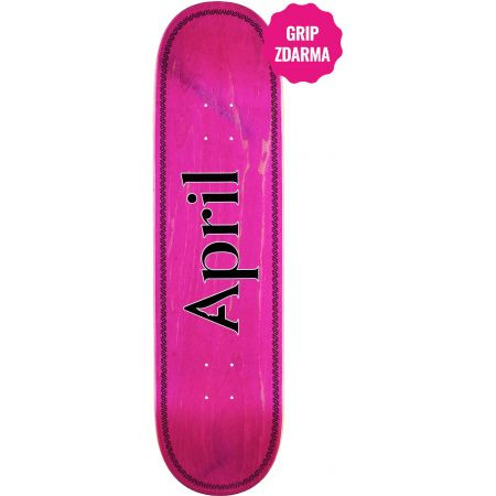 Sk8 Deska April Og Logo Black Pink Helix - Růžová - 8.25
