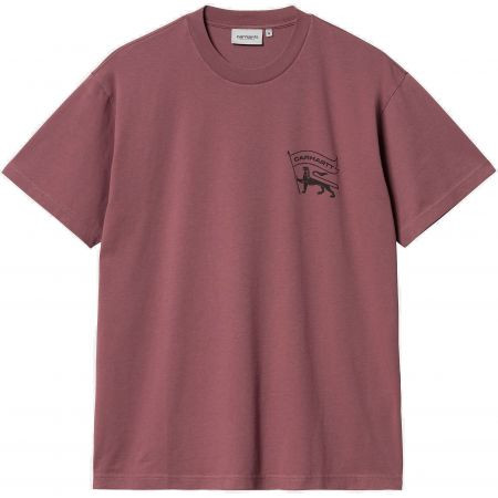 Triko Carhartt Wip Stamp S/S - Vínová - M
