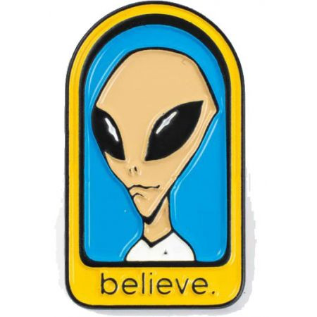 Odznáček Alien Believe - Žlutá - Univerzální