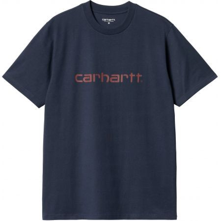 Triko Carhartt Wip Script S/S - Modrá - L