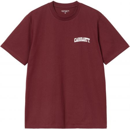 Triko Carhartt Wip University Script S/S - Vínová - L