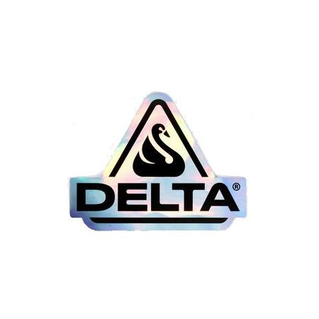 Samolepka Delta Holographic - Černá - Univerzální