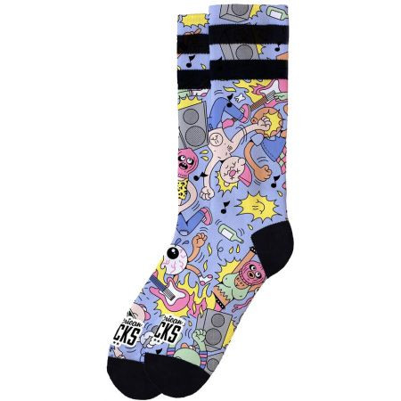 Ponožky American Socks Pogo - Fialová - L/Xl