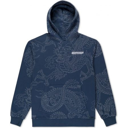 Mikina Ripndip Haku Hoodie - Modrá - L