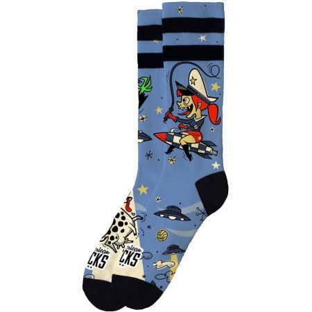 Ponožky American Socks Alien Snatch - Modrá - L/Xl