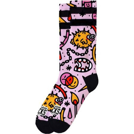 Ponožky American Socks Blowfish - Růžová - S/M