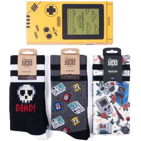 Ponožky American Socks Gamer Box - Giftb - Černá - L/Xl