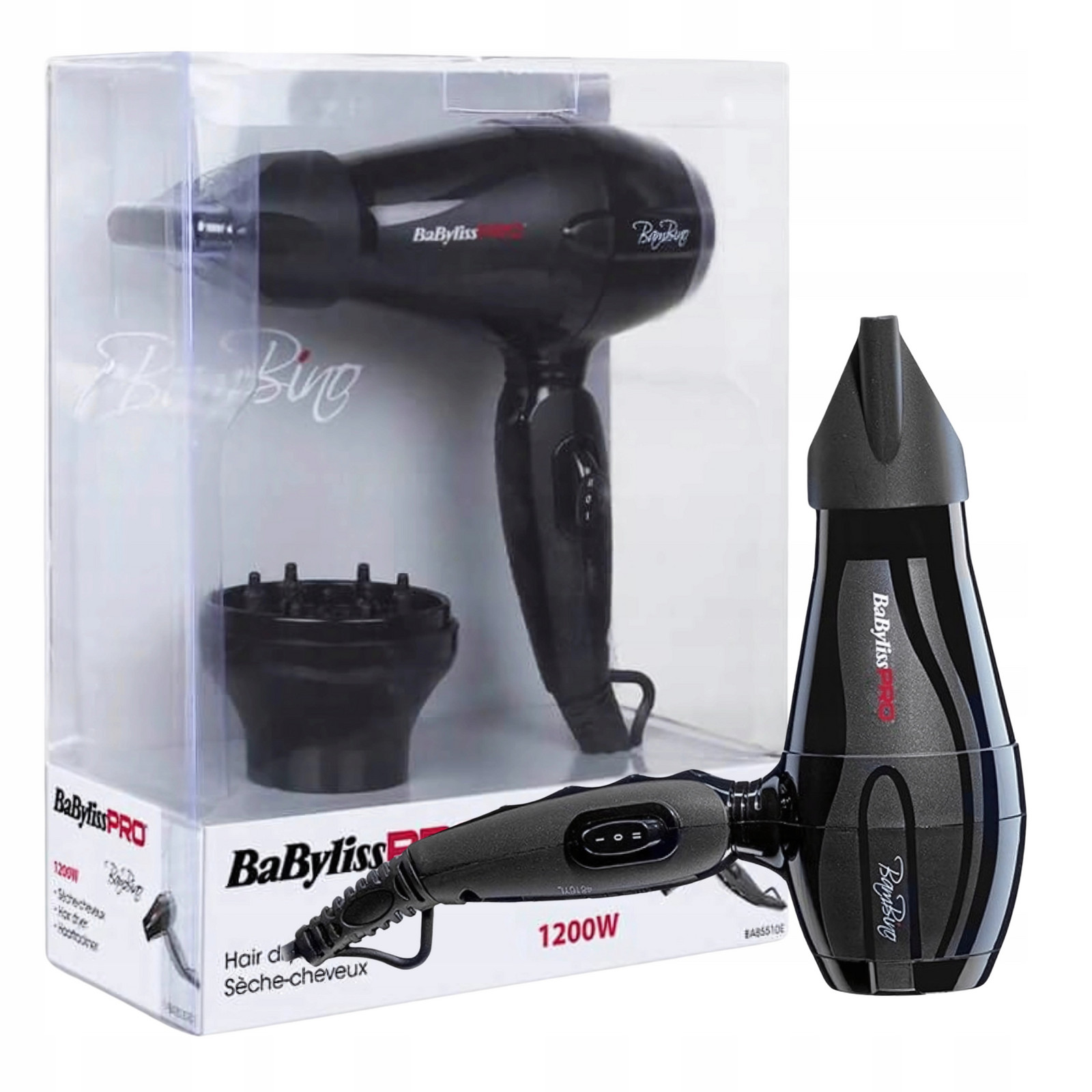 Vysoušeč Vlasů Kompaktní Babyliss Pro 1200W Malé Bambino