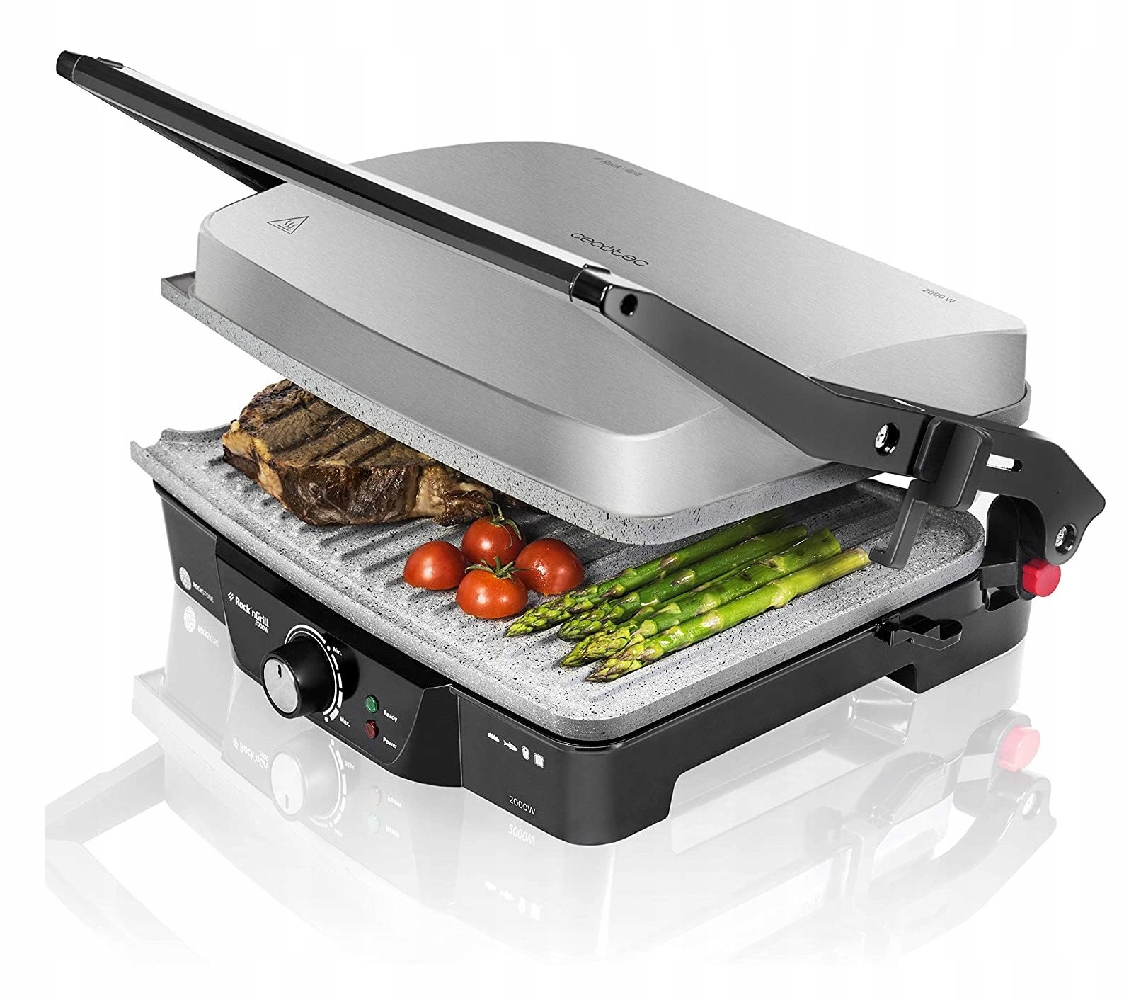 Kontaktní elektrický gril Panini 2000W Cecotec Rock Grill 2000