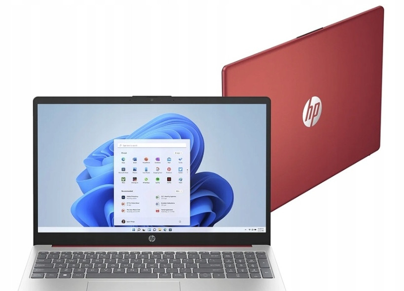 Hp 15,6 Intel 4 Jádra 16GB 128 Gb WIN11 Scarlet Red