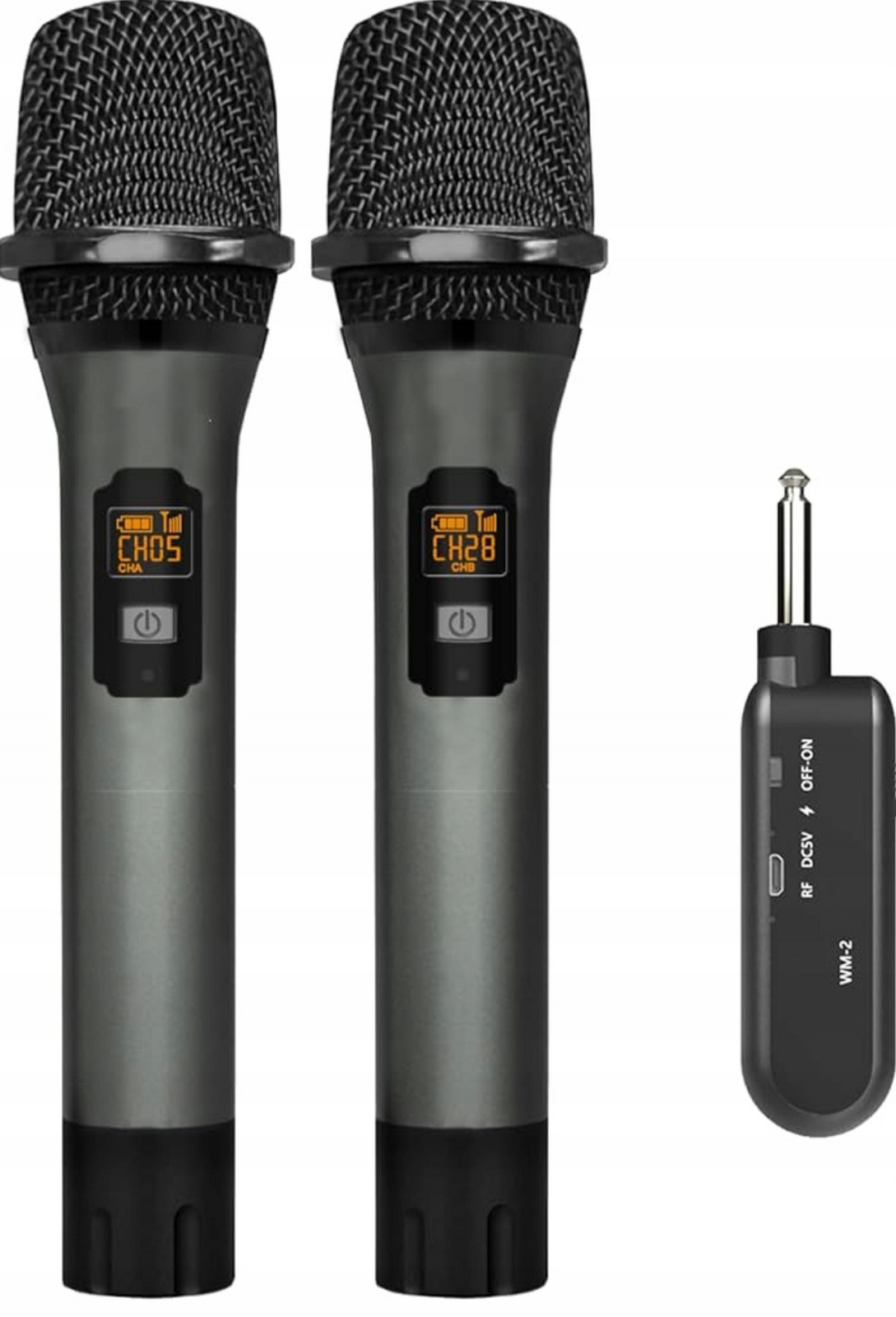 Tonor WM-2 Uhf bezdrátový mikrofon, duální, kovový, dynamický