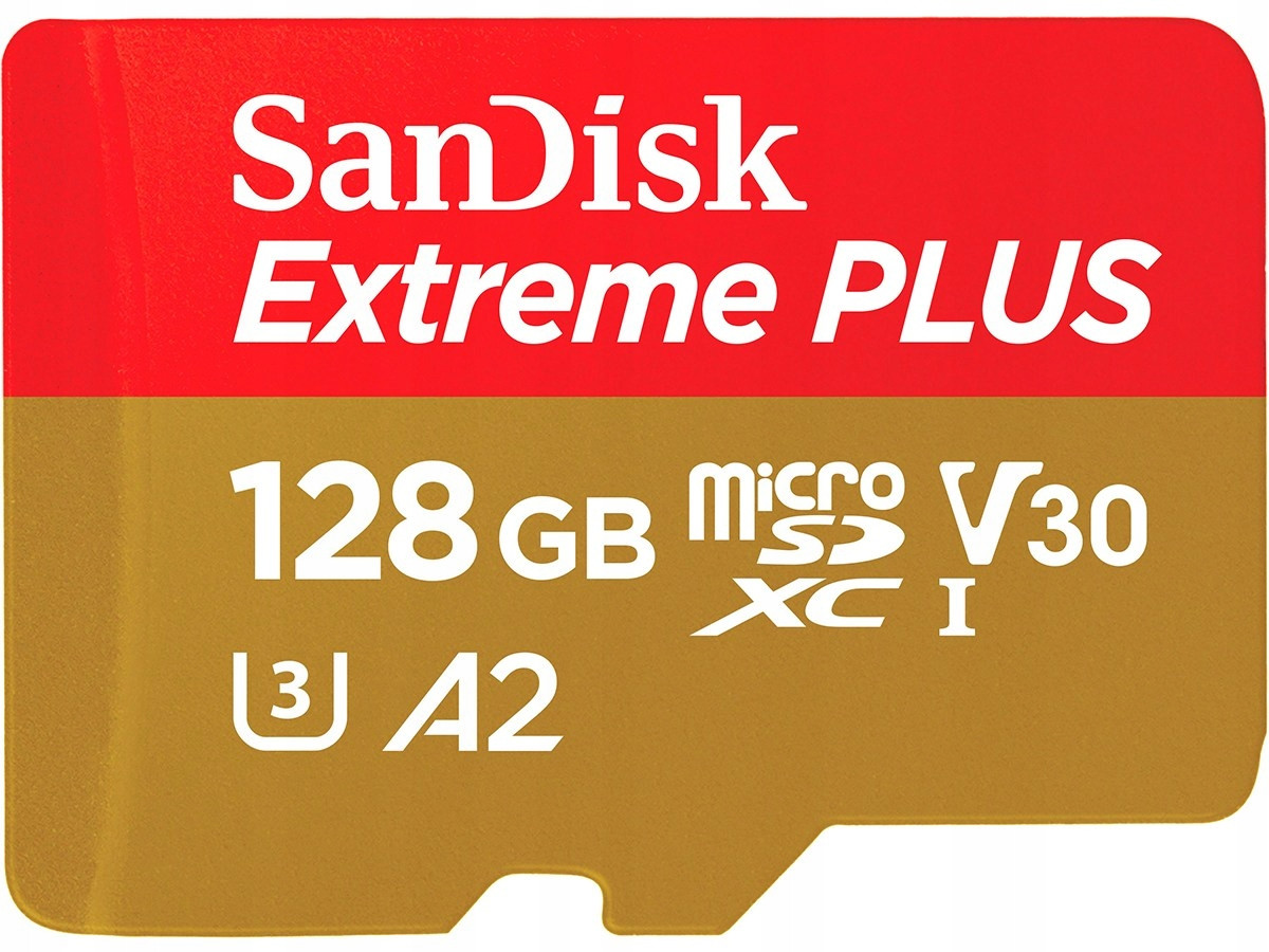 SanDisk Extreme Plus micro 128GB V30 U3 200/90MB/s sada 2ks