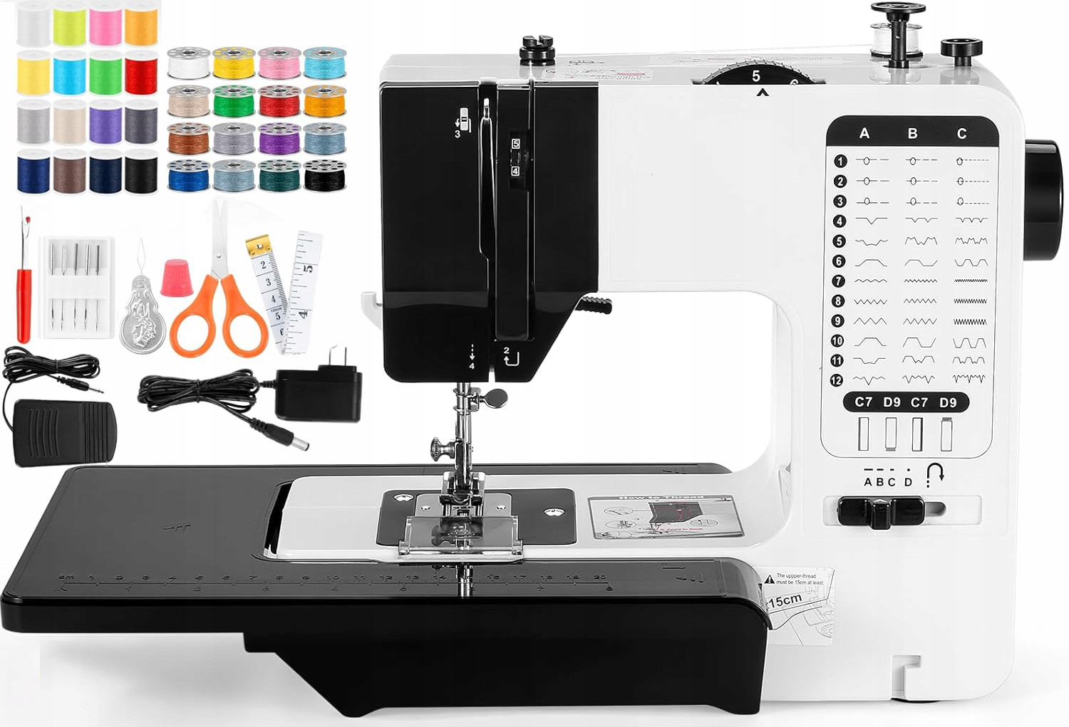 Šicí Stroj Domácí Mechanický Robustní 38 Programů 738-38 Bonus