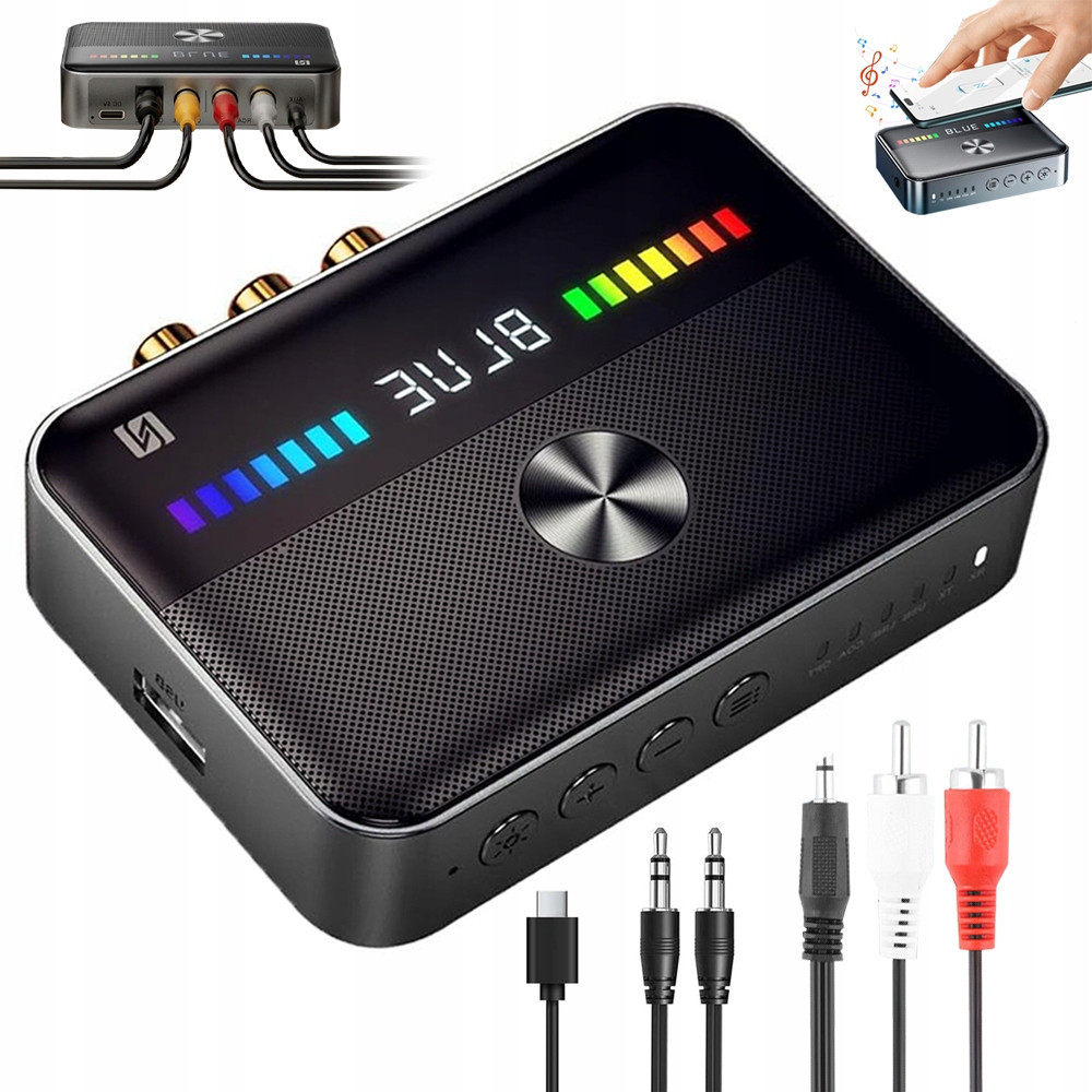 Adaptér Bluetooth Transmitter Přijímač Hifi Vysílač Aux Bt 5.3 Nfc