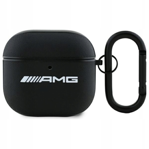 Amg AMA4SLWK AirPods 4 cover černá/black Leather White Logo