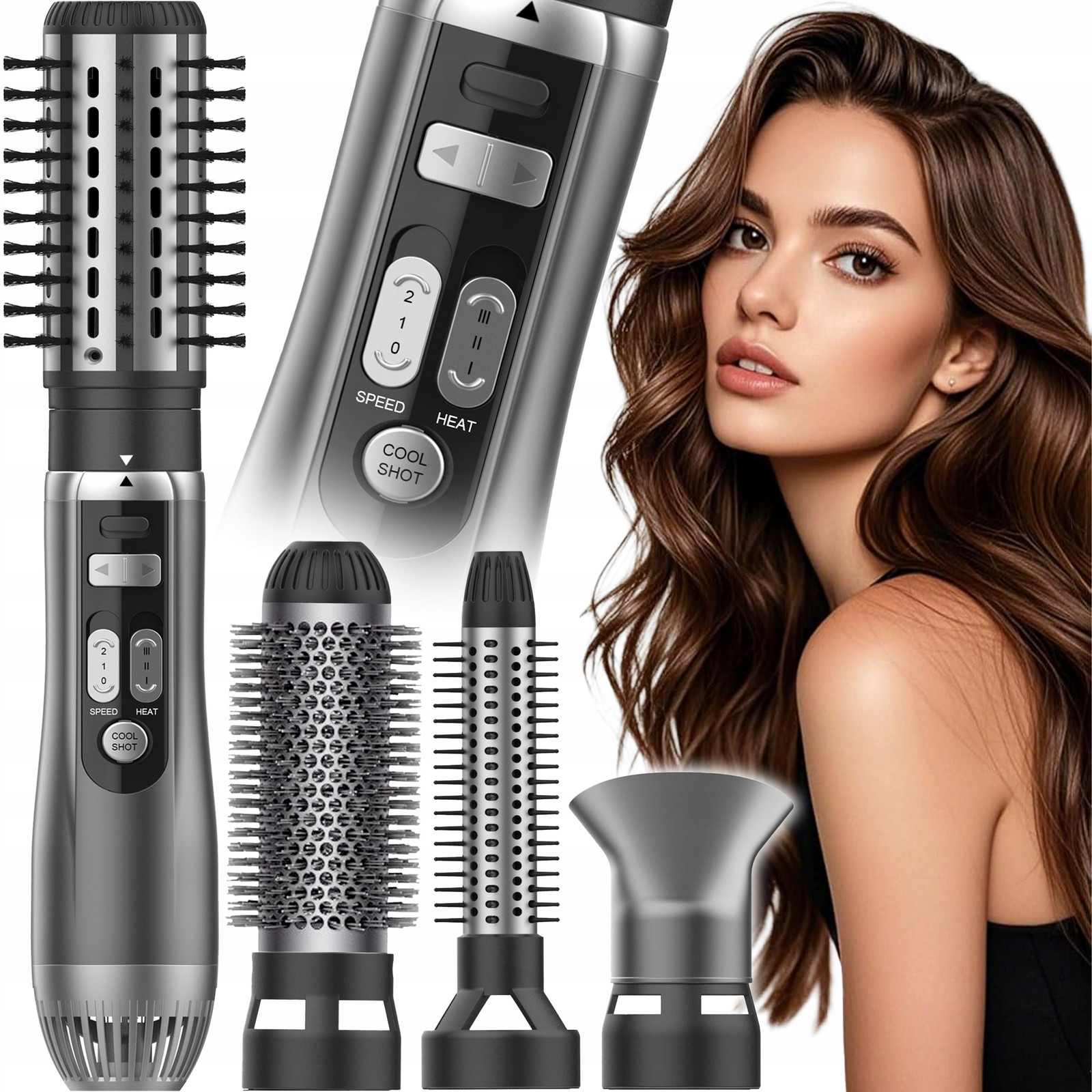 Vysoušeč vlasů Fén Multifunkční kulma Pro Styling 4v1