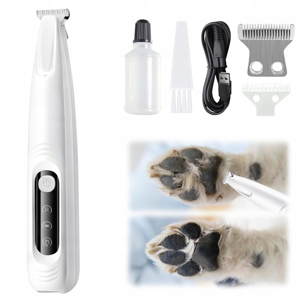 Zastřihovač Led Strojek Elektrický Pro Zvířata Na Srst Tlapek Pro Psa Kočku