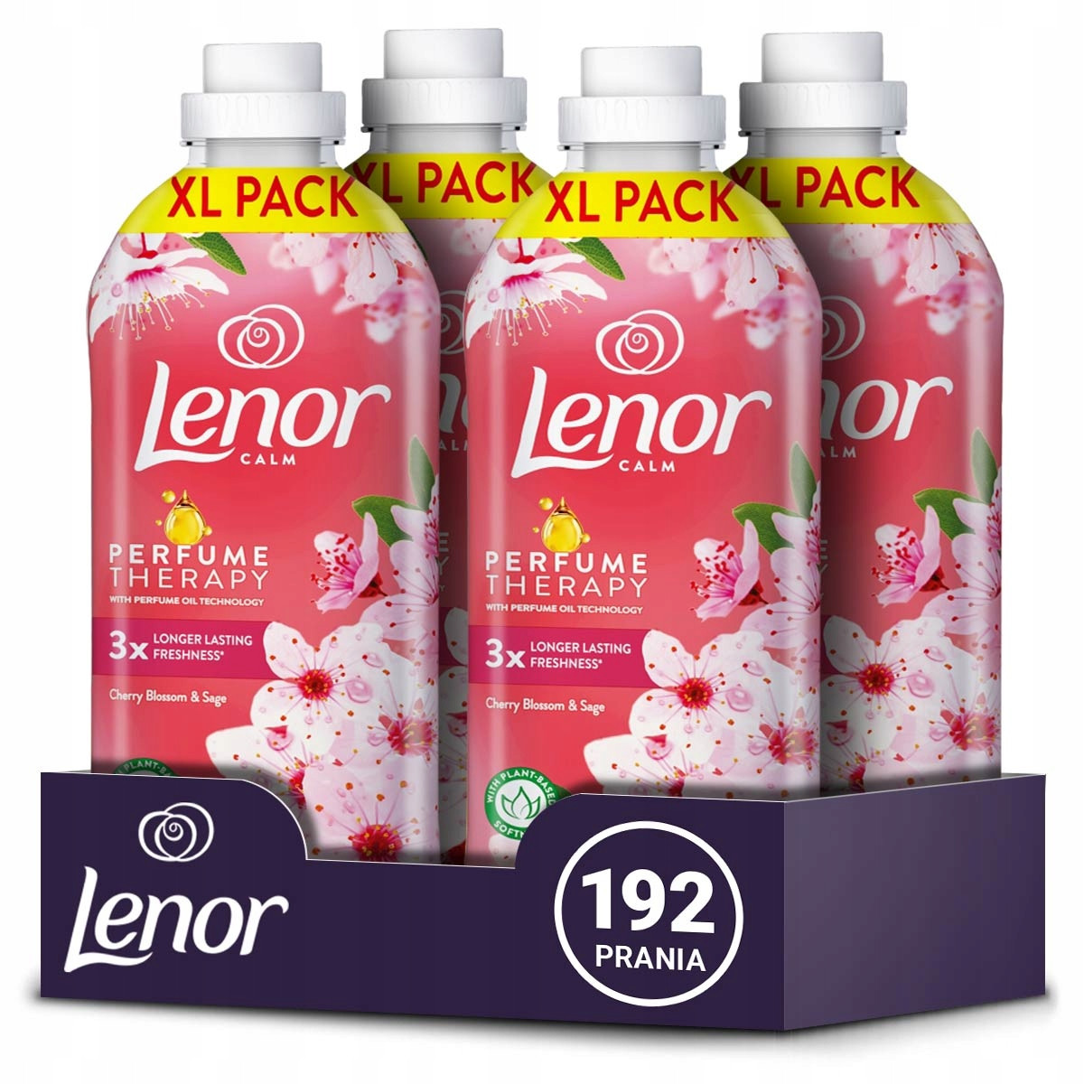 Set Lenor tekutá aviváž Cherry Blossom & Sage 192 praní, 4x1,2L