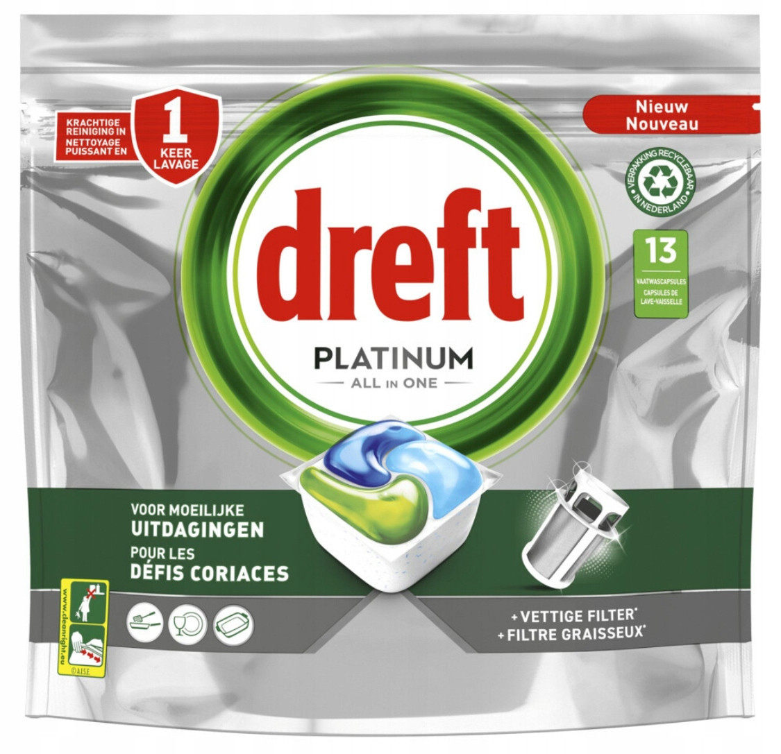 Dreft Platinum Original Kapsle do myčky 13 ks tablety kostky