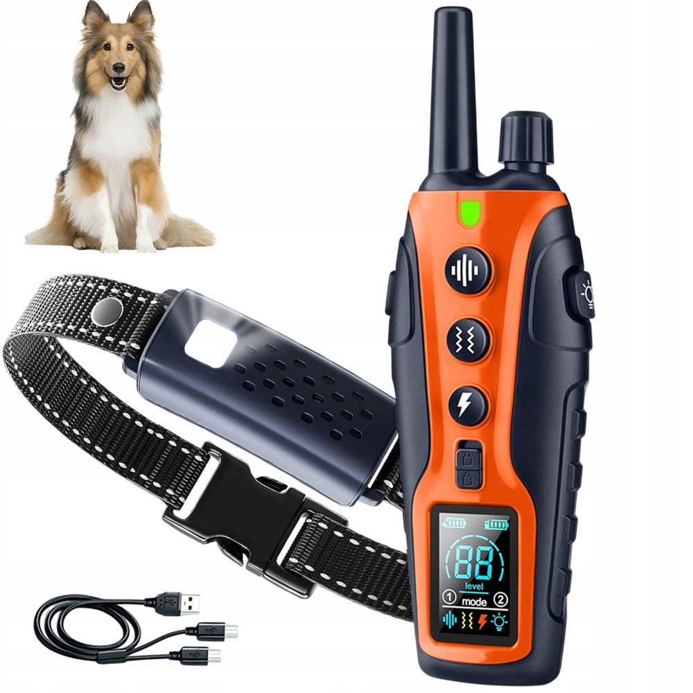 Chytrý Elektrický Obojek Pro Psa Nabíjení Usb IP67 Voděodolný