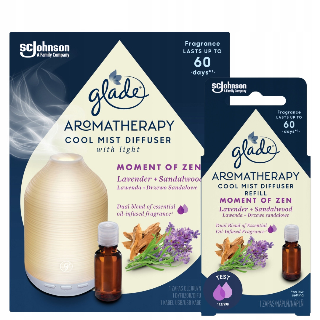 Glade Aromatherapy Difuzér Elektrická mlha Moment of Zen Komplet+Náplň