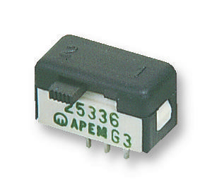 Apem 25546Na Slide Switch, Dpdt, Side Button